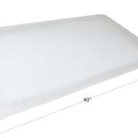 Icon Rectangular Bubble Skylight, White, 36 x 21.5 Inches