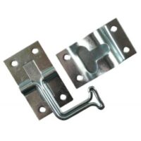 JR Products 90-Degree Door Catch, 4 Inch, Steel, Silver