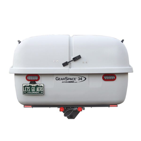 Lets Go Aero TwinTube Slide-Out Hitch Cargo Carrier, 34 cu ft, Gray