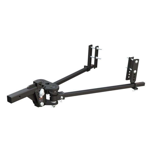CURT Tru Track Weight Distribution Hitch, 8,000 lb GTW, Integrated Sway Control, Black