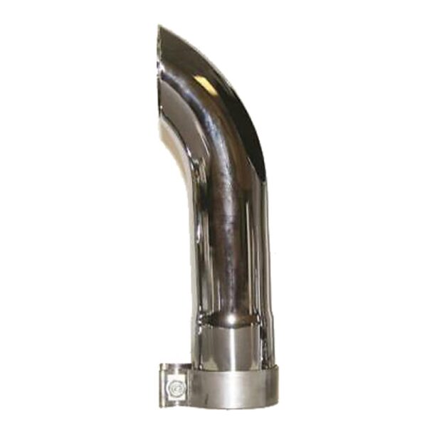AP Products Exhaust Side Pipe Turnout, 5 Inch, 14 Inch, Silver