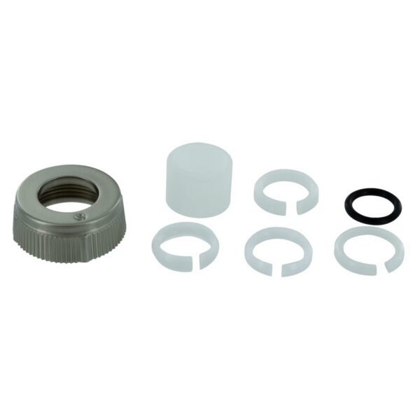 Phoenix Faucet Spout Nut, Brushed Nickel Silver Plated