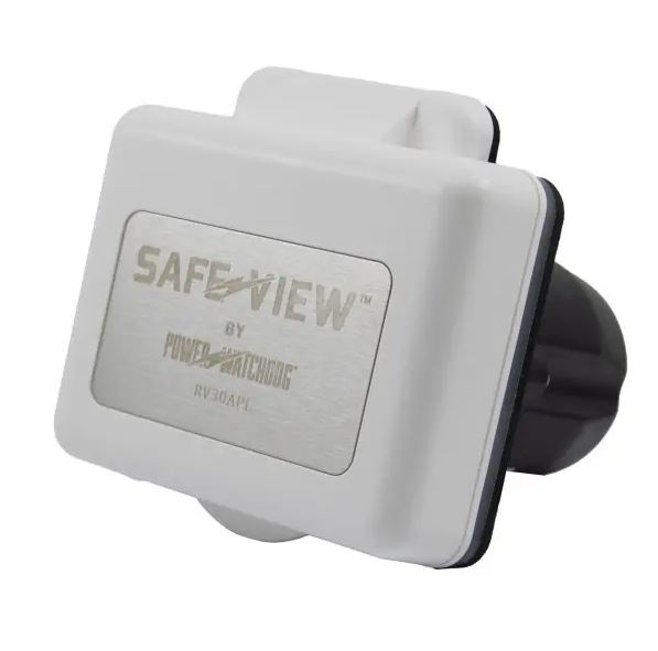 Hughes Safe View Power Inlet, 30A, White