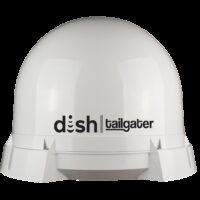 KING DISH Tailgater Fully Automatic Satellite Antenna, White