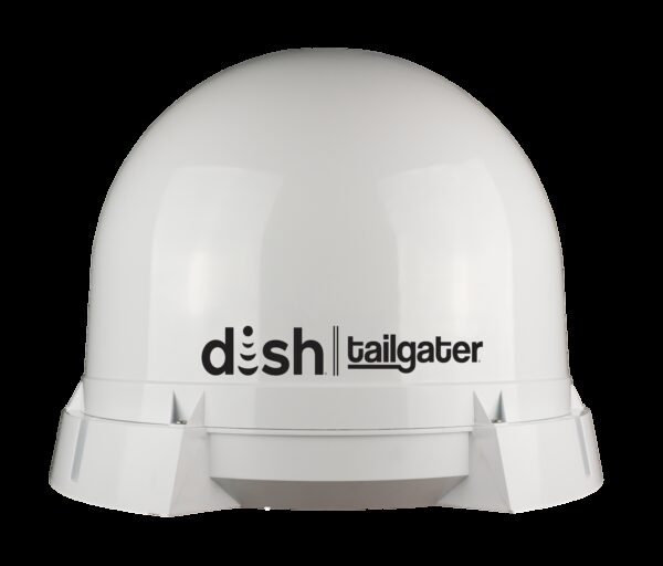 KING DISH Tailgater Fully Automatic Satellite Antenna, White