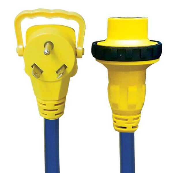 AP Products 30 Amp Power Cord Pigtail, 2 ft, Blue