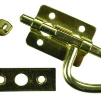 JR Products Access Door Latch, Universal Bolt, Scissor Handle, Brass