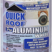 CoFair Quick Roof Reflective Tape, White Aluminum, 25 Feet x 6 Inch