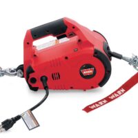 WARN PullzAll Electric Winch, 1,000 Pounds, 120V, Red