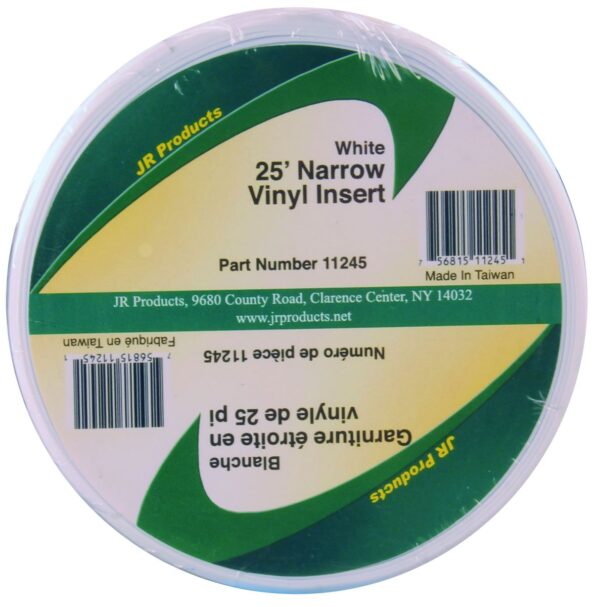 JR Products Trim Insert 3/4 Inch by 25 Feet, White