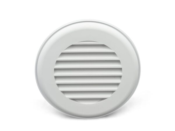 B&B Molders 4-3/4 inch Ceiling Register with Damper, Polar White