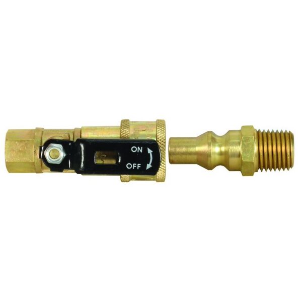 JR Products Propane Adapter Fitting, 1/4 Inch QD to Female Threads, Brass