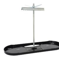 Flame King Propane Tank Rack, 2 x 20-lb Capacity, Trailer Mount Black/Silver Steel
