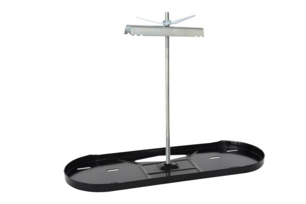 Flame King Propane Tank Rack, 2 x 20-lb Capacity, Trailer Mount Black/Silver Steel
