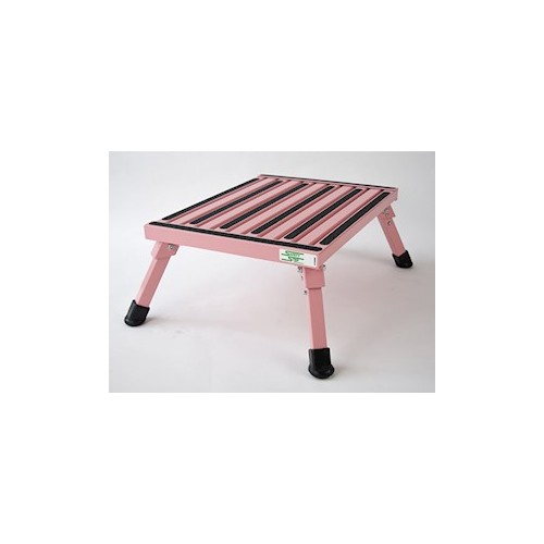 Safety Step Step Stool, 19" x 15" x 8", 1000 lb Capacity, Pink