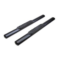 TrailFX 4 inch Oval Nerf Bar Step, Black, Set of 2
