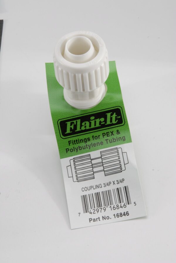Elkhart Supply 3/4 Inch Compression Coupling, White