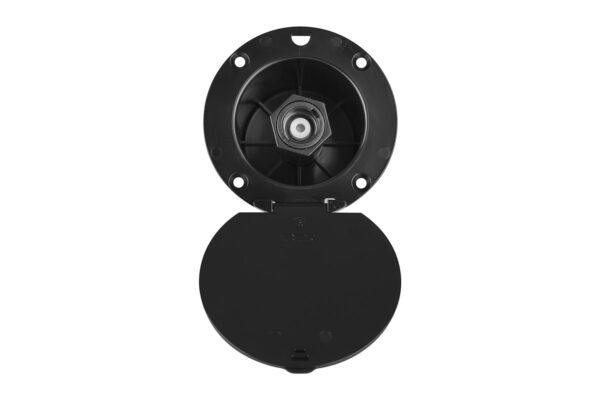 Dura Faucet Exterior Spray Port with Quick Connect, Black