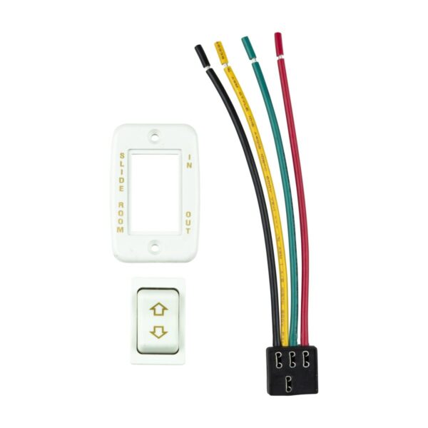 Lippert Slide-Out Switch Assembly, White Rocker