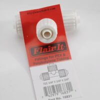 Elkhart Supply 3/8 Inch Compression Tee, White, Matte