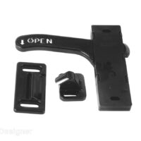 RV Designer Amerimax Screen Door Latch, Left-Hand, Black