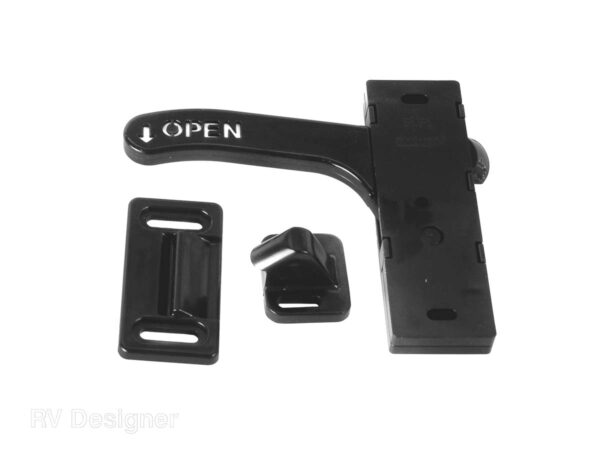 RV Designer Amerimax Screen Door Latch, Left-Hand, Black