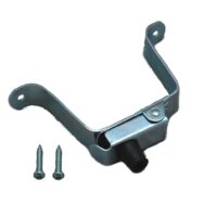 AP Products Silver Door Catch, Bumper-Style, 2-5/8 inch