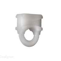 RV Designer Small Sliding-Eye Curtain Carriers, Plastic, White, Set of 14