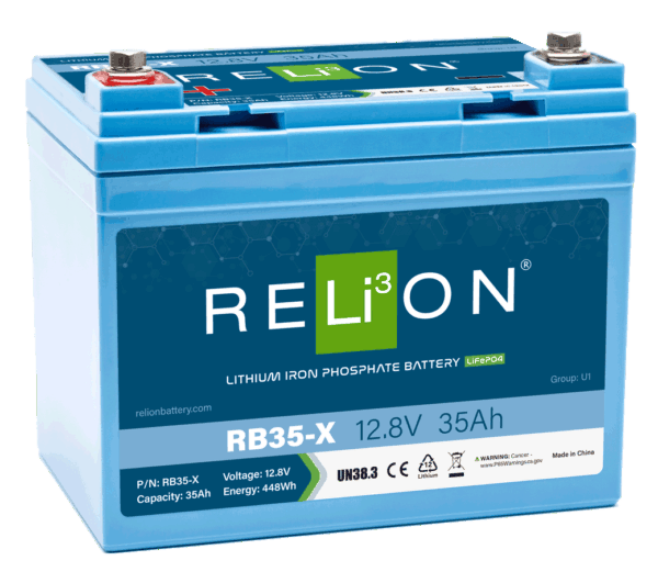 RELiON 12 Volt 35 Ah Lithium X-Series Battery