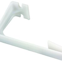 JR Products L-Shaped Window Curtain Retainer, White, Set of 2