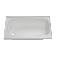 Lippert Better Bath Rectangular Bathtub, 40" x 24", Left Drain, White