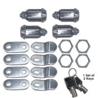 RV Designer Lock Cylinder, 7/8 Inch, Stainless Steel, Set of 4