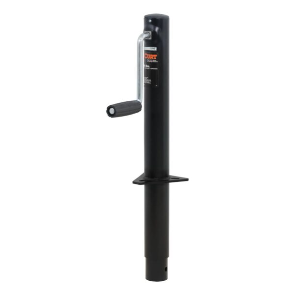 CURT A-Frame Trailer Tongue Jack, Side-Wind, 2,000 lb Capacity