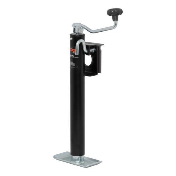 CURT Swivel Trailer Tongue Jack, 2,000 lb, Square Sidewind, Weld-On