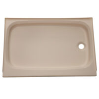 Lippert Rectangular Shower Pan, 24 in. x 36 in., Parchment White, ABS