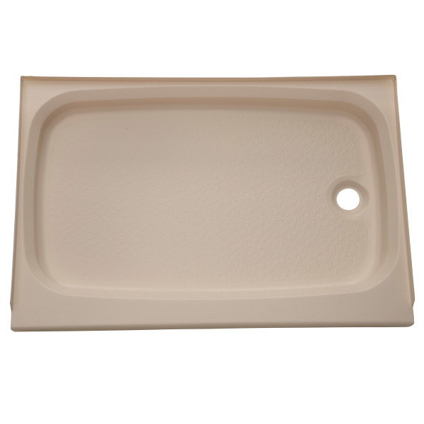 Lippert Rectangular Shower Pan, 24 in. x 36 in., Parchment White, ABS