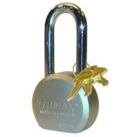 Trimax Re-Keyable Padlock, Nickel Plated, 0.433-Inch Shackle