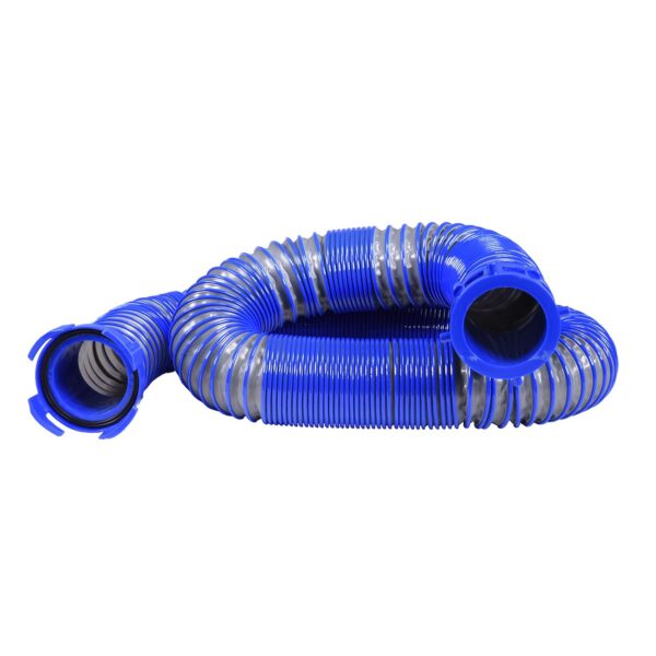 Duraflex Sewer Hose, 15 Feet, 3 Inch Diameter, 24 Mil, Gray, with Fittings