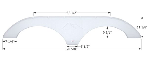 Icon Fender Skirt Polar White