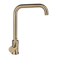 Lippert Flow Max Gooseneck Kitchen Faucet, Single Handle, Bronze, Stainless Steel