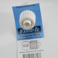 Elkhart Supply 1/2 Inch Compression to 3/4 Inch Female Thread Adapter, White