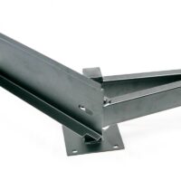 Fleming Sales Adjustable Barbecue Grill Mount, 10-30", Black
