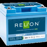 RELiON 12 Volt 52 Ah Lithium Deep Cycle Battery, Cold Weather