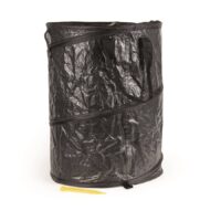 Camco Collapsible Trash Can, Black Vinyl, 2 Feet Tall