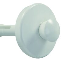 JR Products Pop-Stop Sink Drain Stopper, White, Plastic