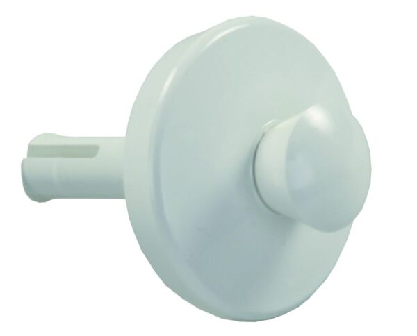 JR Products Pop-Stop Sink Drain Stopper, White, Plastic