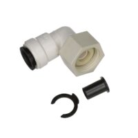 AquaLock Fresh Water Elbow Adapter, 1/2 x 3/4 Inch, Off-White