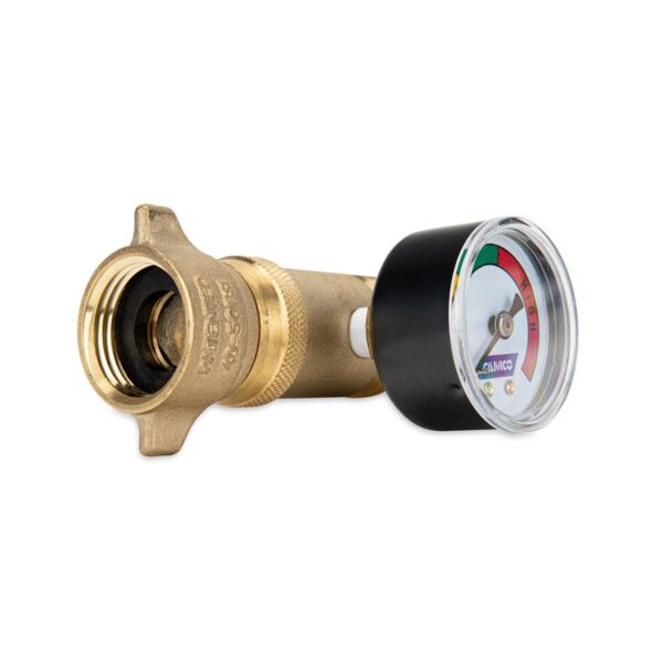 Camco Fresh Water Pressure Regulator, 40-50 PSI, with Gauge