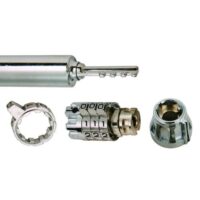 Trimax Locking Trailer Hitch Pin, 5/8" × 3", Silver, Chrome