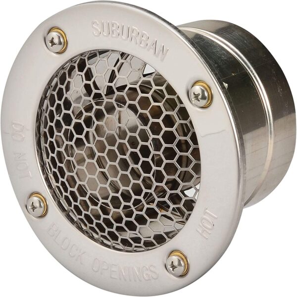 Suburban Water Heater Vent, 1 Inch, Silver